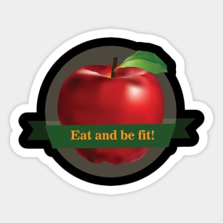 An apple Sticker